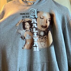 Aaliyah Gray Graphic Hoodie